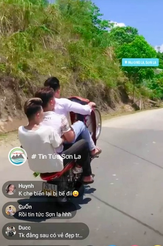 Tạm giữ phương tiện vụ thanh niên bốc đầu xe máy tại Sơn La