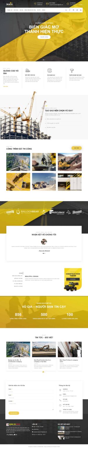 Theme wordpress giới thiệu công ty xây dựng 5