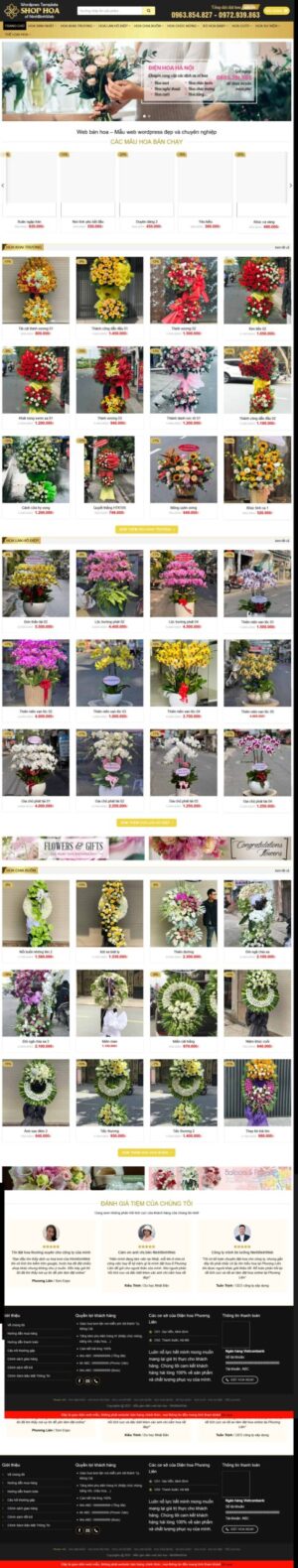 Theme wordpress shop hoa tươi 1