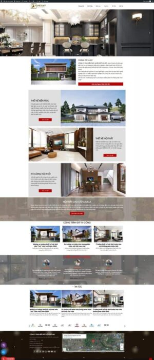 Theme wordpress nội thất thiết kế xây dựng 01