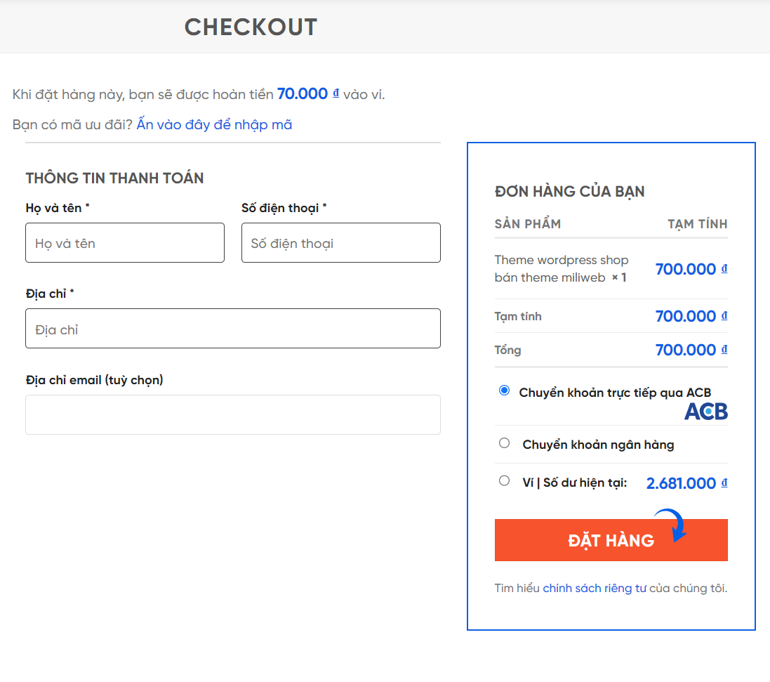 Hướng dẫn mua hàng