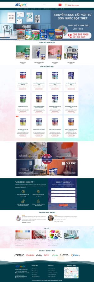 Theme wordpress bán sơn nước 3